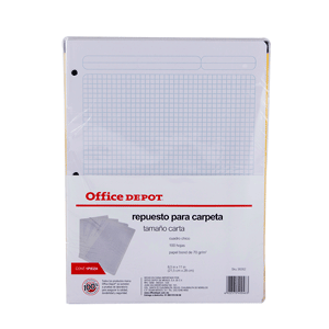 REPUESTO DE HOJAS T/CARTA 100 HJS C5 OFFICE DEPOT VALUE REPUESTO DE HOJAS T/CARTA 100 HJS C5 OFFICE DEPOT VALUE