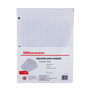 REPUESTO DE HOJAS T/CARTA 100 HJS C7 OFFICE DEPOT VALUE REPUESTO DE HOJAS T/CARTA 100 HJS C7 OFFICE DEPOT VALUE
