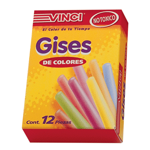 TIZAS DE 12 COLORES SURTIDOS VINCI TIZAS DE 12 COLORES SURTIDOS VINCI