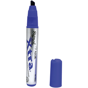 MARCADOR SIGNAL XTRA PERMANENTE COLOR AZUL C/12