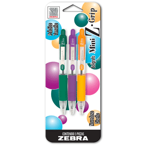 BOLIGRAFO MINI ZGRIP COLORES B/3