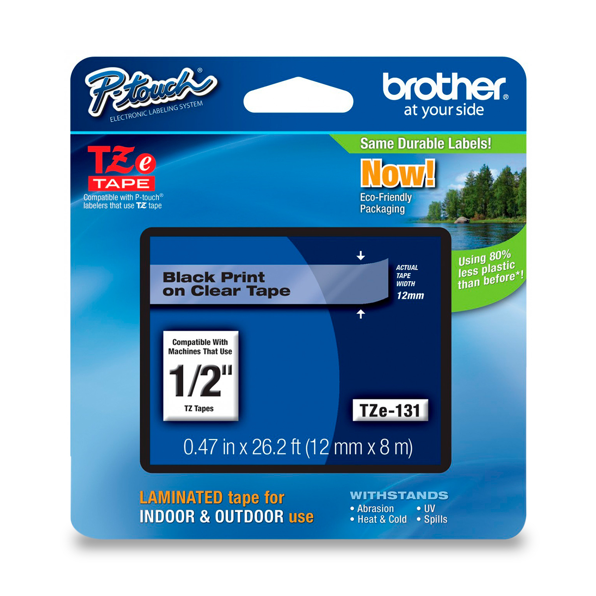 CINTA BROTHER NEGRO/TRANS 12MM
