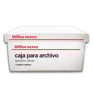 CAJA PARA ARCHIVO OFFICE DEPOT PLASTICA T/OFICIO
