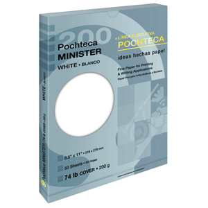 PAPEL MINISTER BLANCO 200G 50HJS