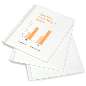 PROTECTORES DE HOJAS P/CARPETA TCARTA 25PERFORACIONES 10PK