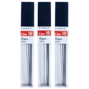 PUNTILLAS DE GRAFITO 3 TUBOS CON 12 PZAS C/U FORAY PUNTILLAS DE GRAFITO 3 TUBOS CON 12 PZAS C/U FORAY