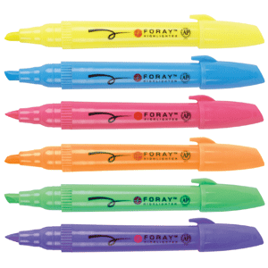 MARCATEXTOS MINI PUNTA CINCEL COLORES SURTIDOS 6U MARCATEXTOS MINI PUNTA CINCEL COLORES SURTIDOS 6U