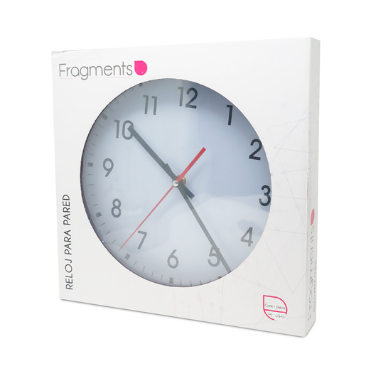 RELOJ P/PARED NGO 30CMS CORNER