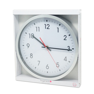 RELOJ P/PARED PLATA 30CMS CORNER OFFICE