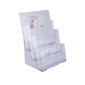 PORTA REVISTAS 3 NIVELES ACRILICO 9.5 W X 12.625 H X 8 D PORTA REVISTAS 3 NIVELES ACRILICO 9.5 W X 12.625 H X 8 D