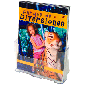 PORTA REVISTAS SENCILLO ACRILICO 9.25 W X 10.75 H X 3.75 D