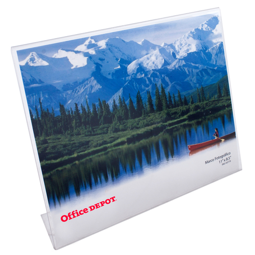 PORTARRETRATO DE ACRILICO 8X12 HORIZONTAL TRANSPARENTE