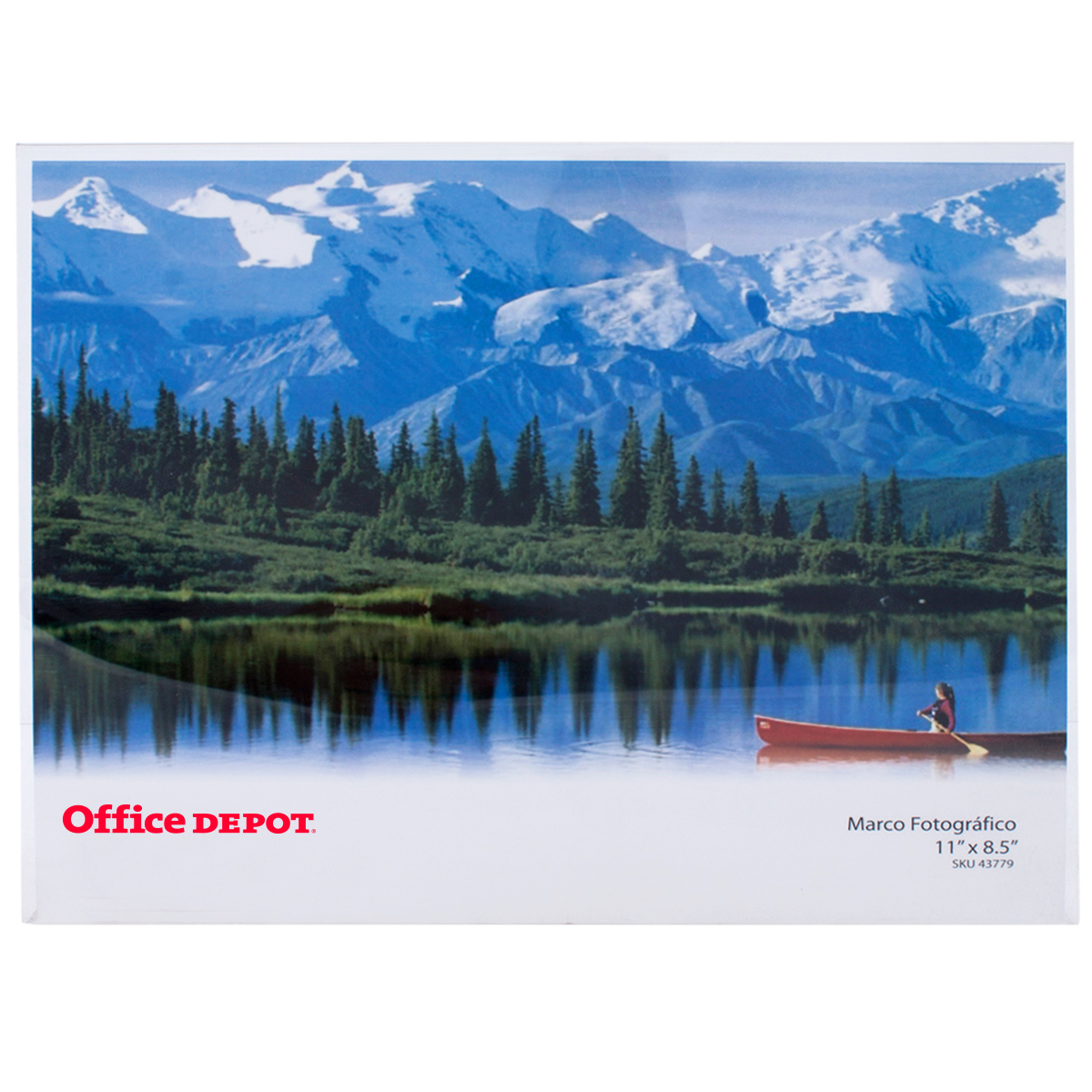 PORTARRETRATO DE ACRILICO 8X12 HORIZONTAL TRANSPARENTE