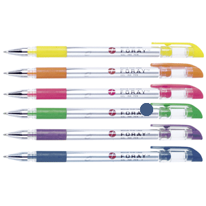 BOLIGRAFO DE GEL PUNTO MEDIANO FLOURESCENTES 6U