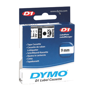 ETIQUETAS DYMO D1 NEGRO SOBRE BLANCO 9MM ETIQUETAS DYMO D1 NEGRO SOBRE BLANCO 9MM