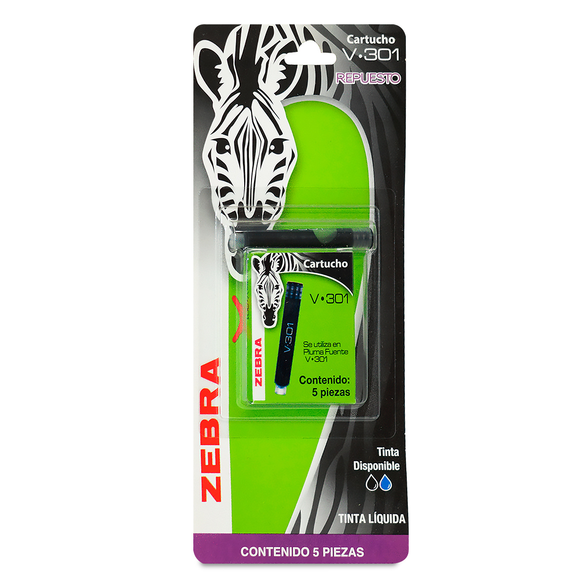 REPUESTO ZEBRA CARTUCHO V301 NG 5U