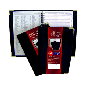 LIBRETA DIRECCIONES LUJO NEGRO