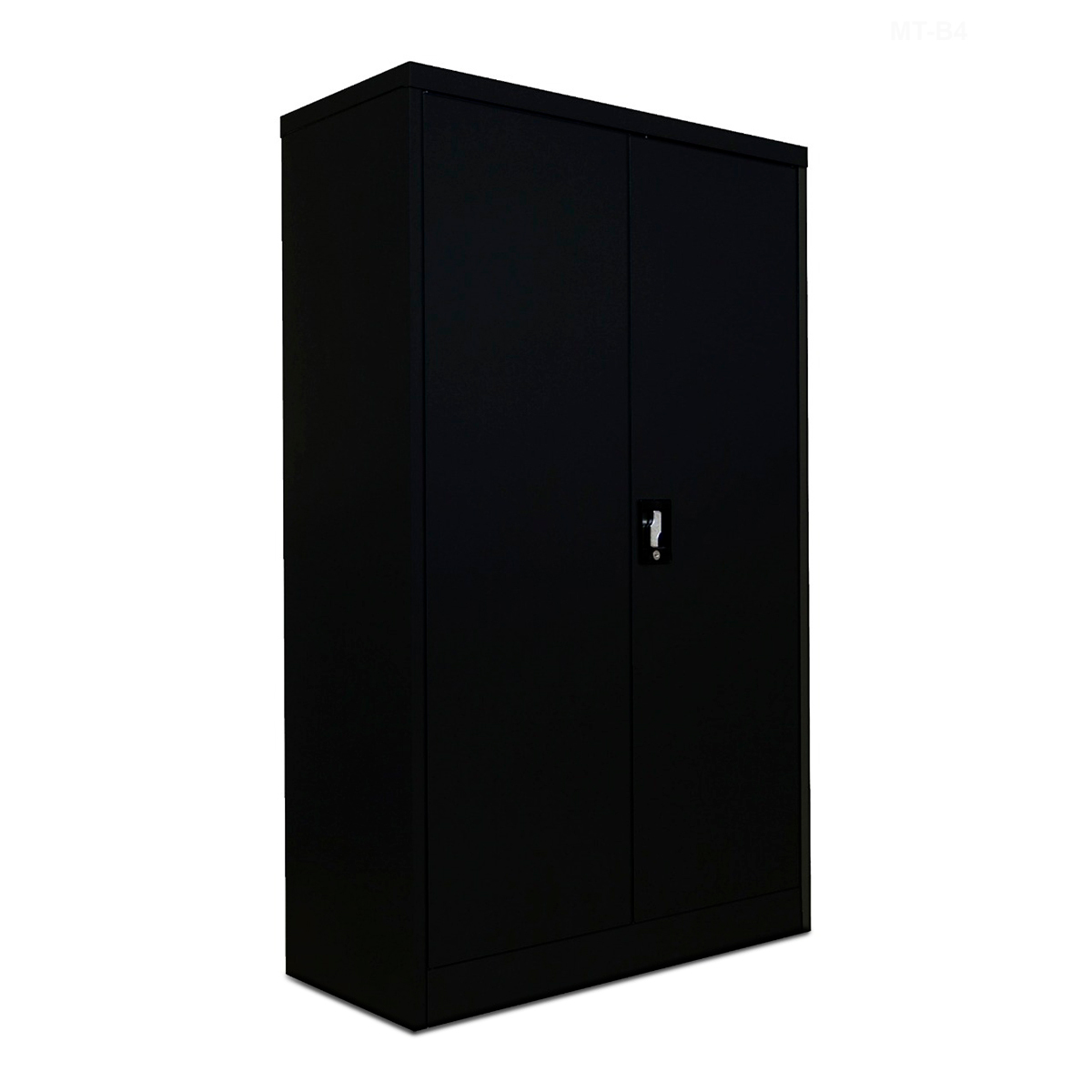 GABINETE DE METAL 4 ENTREPANOS NEGRO MOBELT