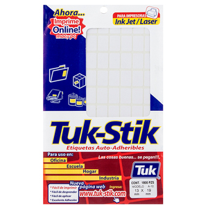ETIQUETA TUK 13X19 C1,800 ETIQUETA TUK 13X19 C1,800