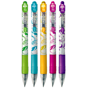 BOLIGRAFO CON GRIP FLORAL B/3