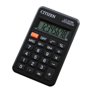 CALCULADORA CITIZEN DE BOLSILLO LC-310N BATERIA