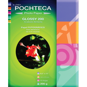 PAPEL FOTOGRAFICO GLOSSY 200G T/C 15 HJS