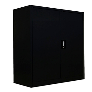 GABINETE DE METAL 2 ENTREPANOS NEGRO MOBELT GABINETE DE METAL 2 ENTREPANOS NEGRO MOBELT
