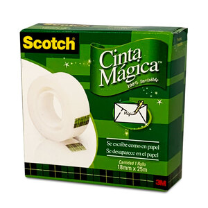 CINTA MAGICA SCOTCH CAJA 19MM X 25.4M 1U CINTA MAGICA SCOTCH CAJA 19MM X 25.4M 1U