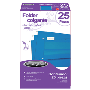 FOLDER COLGANTE W.J.OF. AZUL25