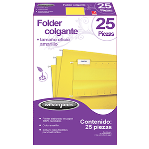 FOLDER COLGANTE W.J.OF.AMARILL