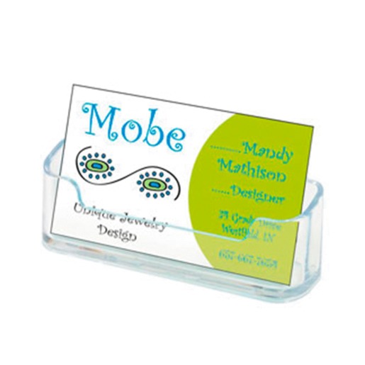 TARJETERO EN PLASTICO TRANSPARENTE