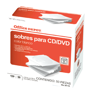 SOBRES PARA CD/DVD BLANCOS 100U SOBRES PARA CD/DVD BLANCOS 100U
