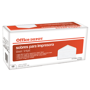 SOBRE OFFICE DEPOTS OFFICE DEPOT LASER OFICIO 10 100U SOBRE OFFICE DEPOTS OFFICE DEPOT LASER OFICIO 10 100U
