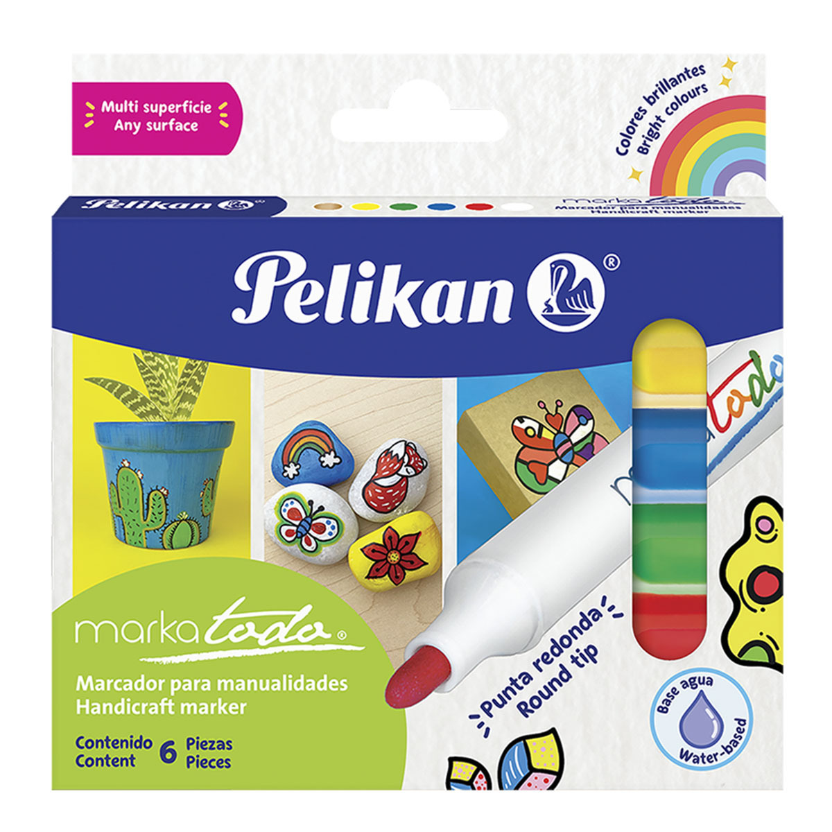 MARCADORES P/COLOREAR C/6