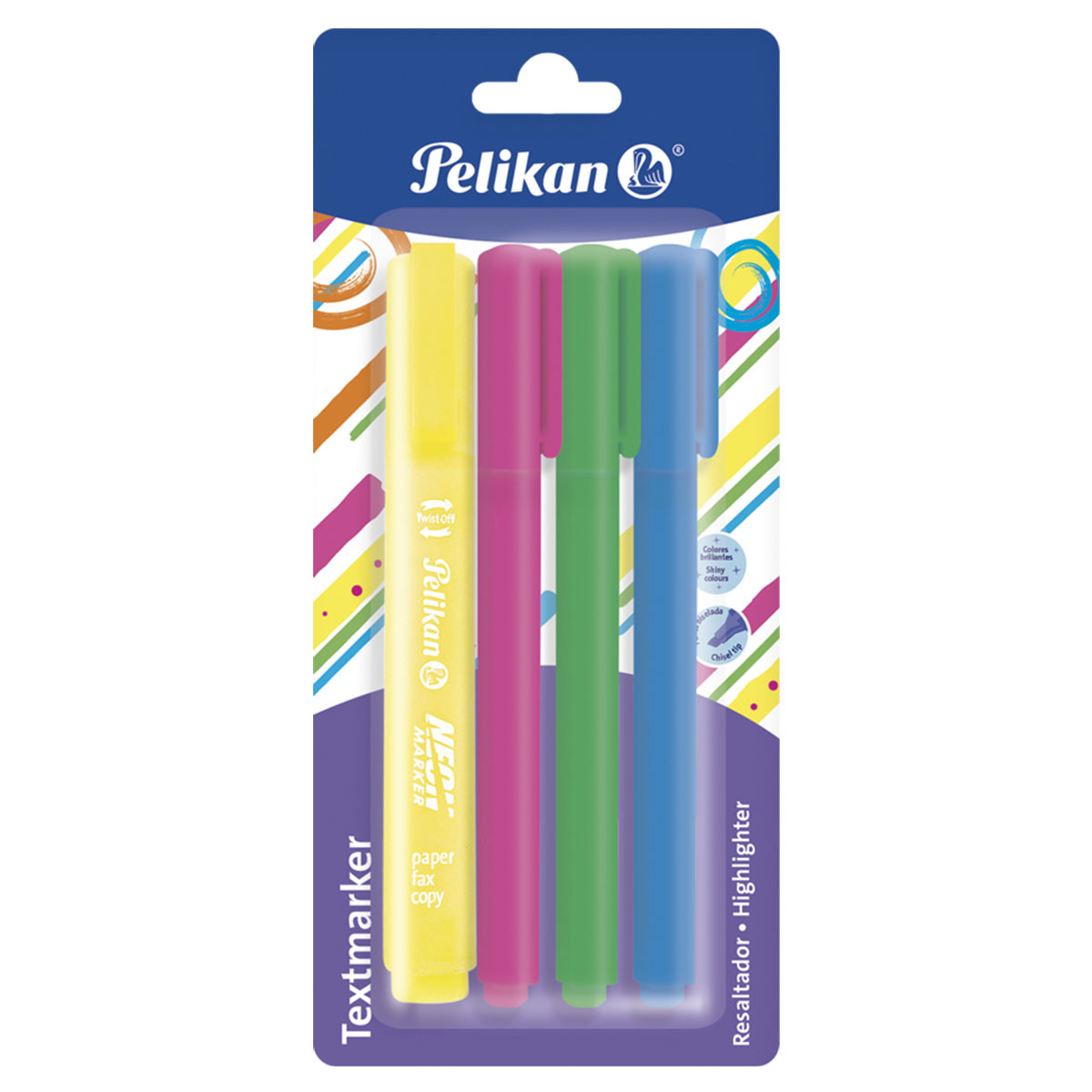 RESALTADORES NEON C/4 PZAS