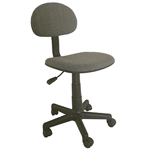 SILLA SECRETARIAL BASICA SIN BRAZOS DE TELA GRIS SKY CHAIRS