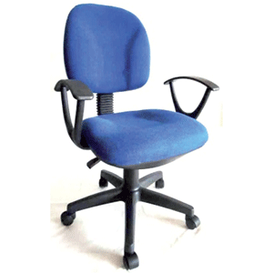 SILLA SECRETARIAL AZUL