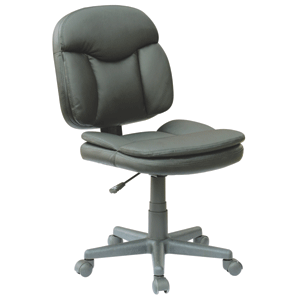SILLA SECRETARIAL PU SIN BRAZOS COLOR NEGRO SKY CHAIRS