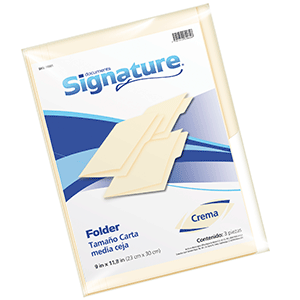 FOLDER SIGNATURE T/C CREMA 3U