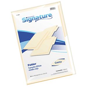 FOLDER SIGNATURE T/O CREMA 3 U