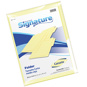 FOLDER SIGNATURE T/C AMARILLO