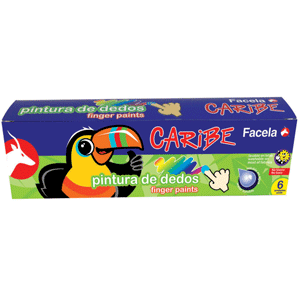 PINTURA DE DEDO CARIBE 6 UNIDADES PINTURA DE DEDO CARIBE 6 UNIDADES