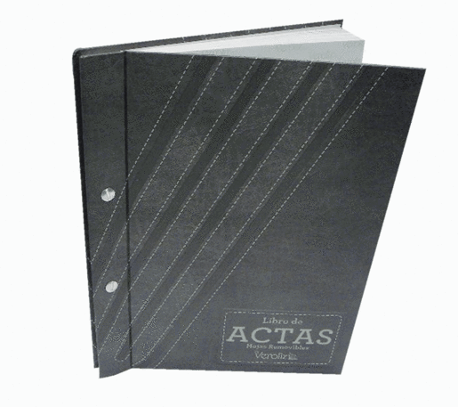 LIBRO DE ACTAS HOJAS REMOVIBLES DE 200 FOLIOS