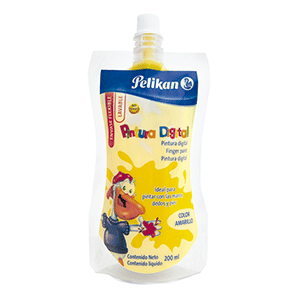 PINTURA P/DEDOS PELIKAN 200ML AMARILLO