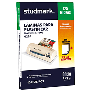 LAMINAS OF. 125 MICRAS 228 X 345MM LAMINAS OF. 125 MICRAS 228 X 345MM