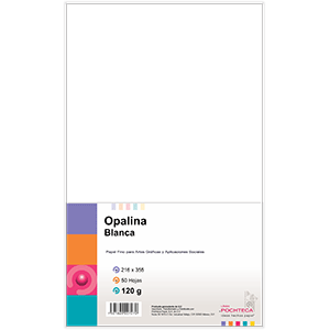 PAPEL OPALINA OFICIO 120GR 50H