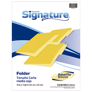 FOLDER AMARILLO CARTA 25 F FOLDER AMARILLO CARTA 25 F