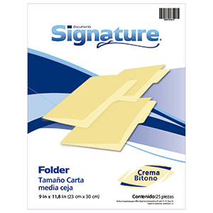 FOLDER CREMA CARTA 25 F