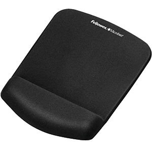 MOUSE PAD C/ REPOSAMUÑECA PLUSHTOUCH NEGRO