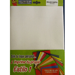 HOJA CARTA BLANCO PIEDRA 90G P/25 T/C